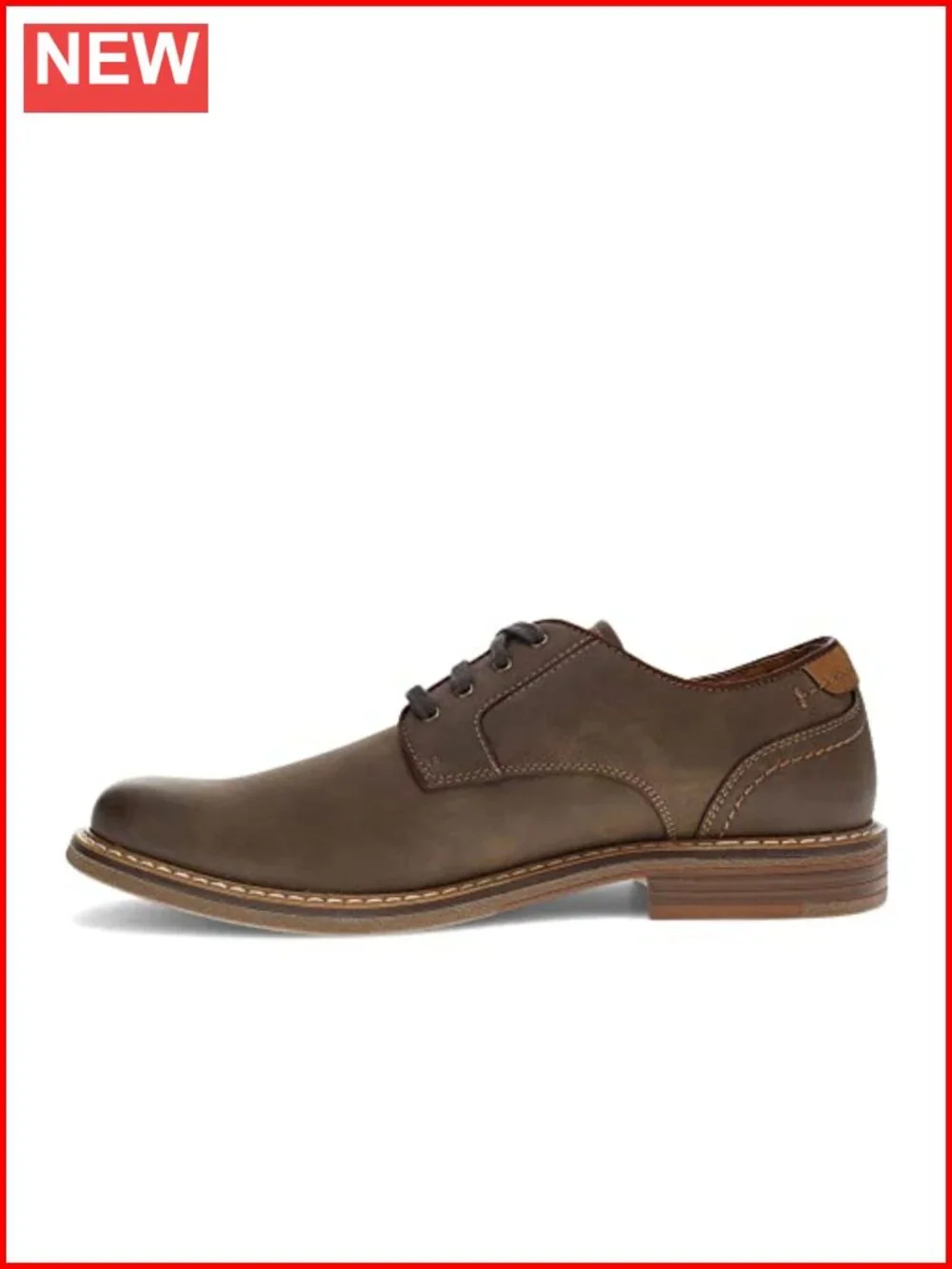 Synthetic Leather Oxford Dress Shoes with Cushioned EVA Footbed
